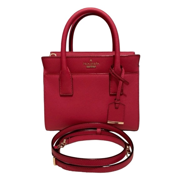 GUC Kate spade | Cameron Street Mini Candace Satchel Crossbody, Burgundy - Picture 16 of 16